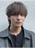 【キメすぎない束感メンズヘアナチュラルシースルーマッシュ】
