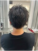 波巻きツイストスパイラルパーマ/フェザーパーマ/眉毛/メンズ