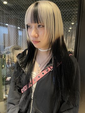 ヌープヘアーアイス(NUUP.hair ici) 大人可愛い◎インナーカラー×デザインカラーで抜け感ミディ
