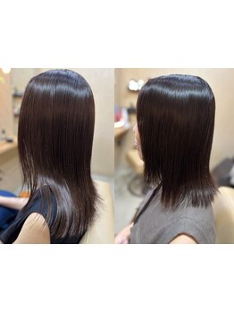 素髪のような艶を。Lilas《リラ》の髪質改善は艶と手触りにこだわり◎[姪浜/室見/愛宕/豊浜]