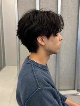 アソビ 元町店 センターパート/シャドウパーマ