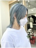 ペールブルーカラー×ウルフ【シン】【ラッキーヘア加古川】
