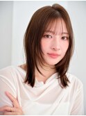 くびれミディ韓国レイヤー×うるつや水光カラー