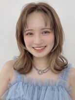 ミンクスリッカ 表参道(MINX RICCa)&nbsp;ふんわり巻きが簡単に決まる＊ミディアムレイヤースタイル