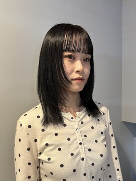 セッション(SESSION) 潔い黒髪 ミディアムレイヤー
