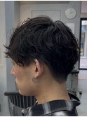 men's/メンズシャドウパーマ/ナチュラルツーブロック/マッシュ