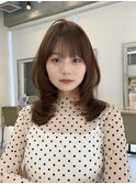 透明感カラーとワンホンレイヤーで小顔ヘア