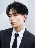 メンズビジネスリクルートショート就活かき上げセンター