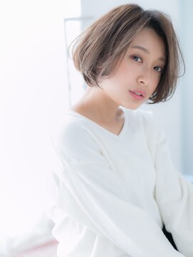 スペース 海浜幕張(spes) 海浜幕張/髪質改善/アッシュブロンド×大人ワンレンボブj