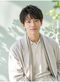 ダウンバングxスペインカールxMEN'S HAIR