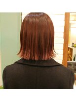 ラレイ(Lalei)&nbsp;＊スクエアボブ　レッドカラー　辻幸奈　表参道