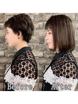 エクステ専門店あるじゃんすー 柏店 フォギーベージュボブ#シールエクステ#小顔大人かわいい#柏