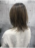 小顔外ハネミディアム☆ボブルフ☆くびれミディ