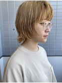 ボブウルフ×ワンカールパーマ