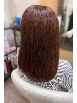 庵 ヘアー(hair) 20代30代40代　ピンクブラウン