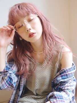 アルバム 銀座(ALBUM GINZA) ばさばさウェーブ_グレージュカラーボブウルフ_48633