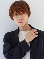 ラミ(L'ami)&nbsp;マッシュヘア/束感メンズウルフ/艶髪ライトブラウン