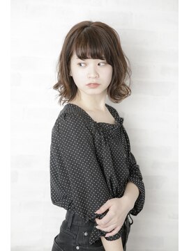 ルルディ バイ アフロディーテ銀座(luludi by APHRODITE) 黒髪/グレーベージュ/レイヤーロング/前髪パーマ/銀座