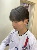 レボルトヘアー(R EVOLUT hair) シースルーマッシュ/センターパート/ニュアンスパーマ/メンズ