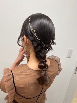 ランリ 名古屋名駅(ranri) タイトな編み下ろし【ヘアセット】