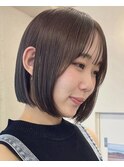 【LIANCA】ヘルシーなナチュラルボブ/グレージュカラー