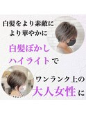白髪ぼかしハイライト