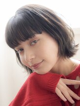 ヘアーメイクパウダー 天王寺寺田町店(Hair make powder) 大人可愛い20代30代40代小顔ウルフレイヤーボブグレージュ