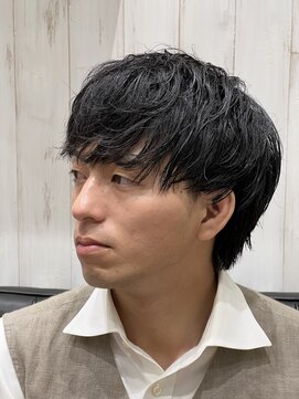 ヨシザワインク プレミアム 横浜 桜木町店(YOSHIZAWA Inc. PREMIUM) メンズツーブロック無造作マッシュダウンバング