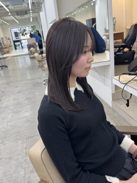 ニュート(Neut ) カラークロスパーマ透明感カラー髪質改善