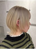 ブロンドカラー/マッシュウルフ/ショートウルフ