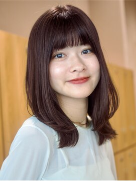 ガーデンヨコハマエスト(GARDEN YOKOHAMA est) レイヤーカット似合わせカットミディアムラベンダーピンク