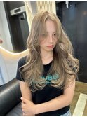 ミルクティー　ケアブリーチ　外国人風