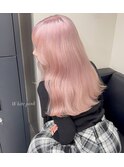 15282ブリーチ&ダブルカラーベビーピンクホワイトピンク