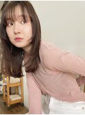 小顔効果♪フェイスレイヤー レイヤーカット ミディアムヘア