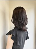 アッシュブラウン×ミディアムレイヤー