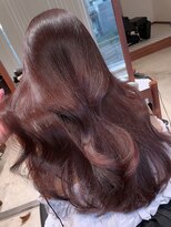 ホロ 渋谷(hollo)&nbsp;韓国風ミルクティーレイヤーカットオリーブベージュグレージュ