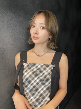 リミットバイアフィナー 大宮店(limit by Afinar) くびれボブ/レイヤーボブ/オリーブベージュ