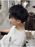 アップバングマッシュ