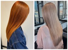 ブリーチをしている髪も【髪質改善】で手触りの良い艶髪へ