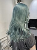 ＊ハッシュカットグレージュデザインカラーツートンカラー