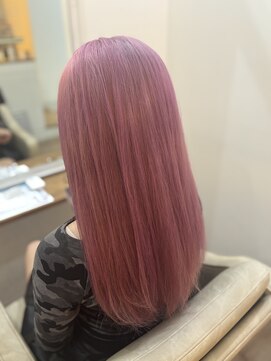 フェニーチェ オン ザ ビーチ(FENICE on the beach) ピンクカラー#髪質改善#髪質改善カラー#前髪#韓国