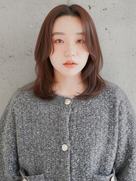 ナチュラルブラウン/レイヤーボブ