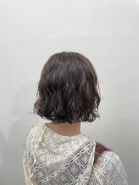 ボブパーマコテ巻き風パーマ