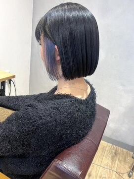 エミス バイ メルト 吉祥寺(emis by melt) 【吉田】インナーカラーダークアッシュ韓国ボブ大人可愛い20代