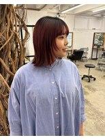 ソーソー(SoSo)&nbsp;アンブレラカラーレッドオレンジ×ルーツカラー4.2
