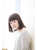 可愛いボブ/簡単スタイリング/大人かわいい/小顔カット