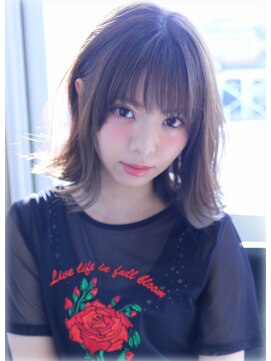 エス ヘア&ヒーリング(S hair&healing) グレーパール☆外はねミディアム☆２