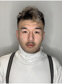 理容室バーバー風ショートパーマスタイル