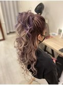 ハーフアップ
