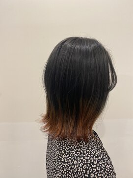 ヘアールームロッソ 白山店(HAIR ROOM ROSSO) グラデーション裾カラー